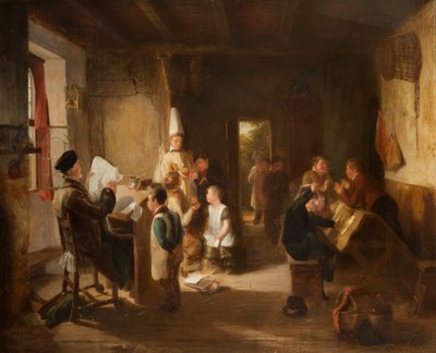 The School Room by Thomas Webster